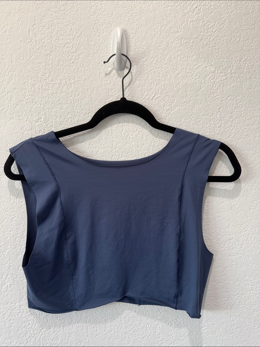 Boys + Arrows Cobalt Blue Sleeveless Crop Bikini Top